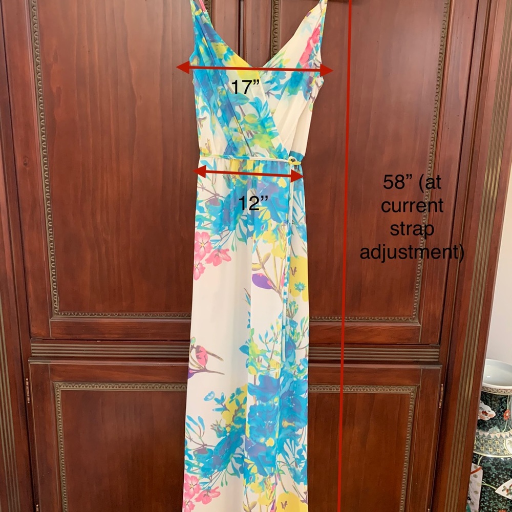 Yumi Kim Cleo floral silk Maxi slip dress vacation XS - Picture 3 of 8